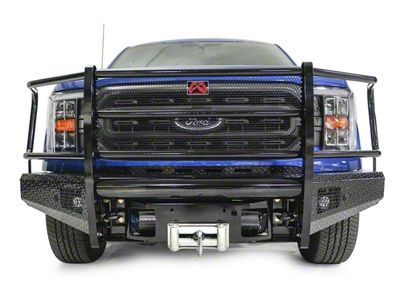 Fab Fours Black Steel Front Bumper with Full Guard; Matte Black (21-23 F-150, Excluding Raptor)