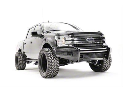 Fab Fours Black Steel Front Bumper with No Guard; Matte Black (18-20 F-150, Excluding Raptor)