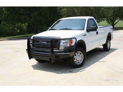 Fab Fours Black Steel Ranch Front Bumper with Full Guard; Matte Black (09-14 F-150, Excluding Raptor)