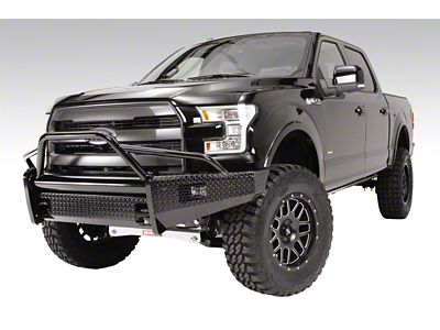 Fab Fours Black Steel Ranch Front Bumper with Pre-Runner Guard; Matte Black (09-14 F-150, Excluding Raptor)