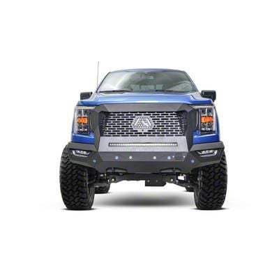 Fab Fours Front Grumper 2.0 with Full Guard; Bare Steel (21-24 F-150, Excluding Raptor)