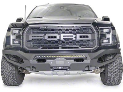 Fab Fours Matrix Front Bumper with No Guard; Matte Black (17-20 F-150 Raptor)