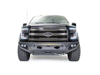 Fab Fours Matrix Winch Front Bumper with No Guard; Matte Black (15-17 F-150, Excluding Raptor)