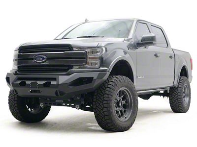 Fab Fours Matrix Winch Front Bumper with No Guard; Matte Black (18-20 F-150, Excluding Raptor)