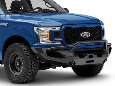 Fab Fours Matrix Winch Front Bumper with Pre-Runner Guard; Matte Black (18-20 F-150, Excluding Raptor)