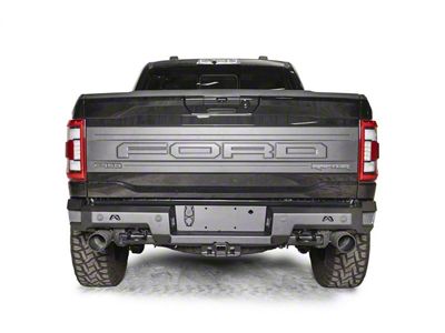 Fab Fours Premium Rear Bumper; Matte Black (21-24 F-150 Raptor)