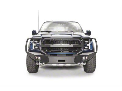 Fab Fours Premium Winch Front Bumper with Full Guard; Bare Steel (17-20 F-150 Raptor)