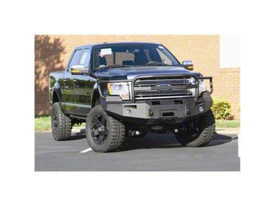 Fab Fours Premium Winch Front Bumper with Full Guard; Bare Steel (09-14 F-150, Excluding Raptor)