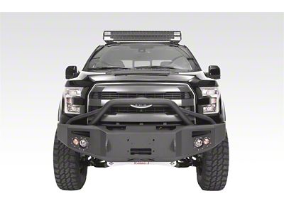 Fab Fours Premium Winch Front Bumper with Pre-Runner Guard; Bare Steel (09-14 F-150, Excluding Raptor)