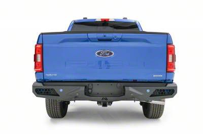 Fab Fours Vengeance Rear Bumper; Bare Steel (21-24 F-150, Excluding Raptor & Tremor)