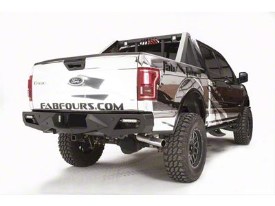 Fab Fours Vengeance Rear Bumper; Matte Black (15-20 F-150, Excluding Raptor)