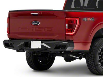 Fab Fours Vengeance Rear Bumper; Matte Black (21-24 F-150, Excluding Raptor & Tremor)