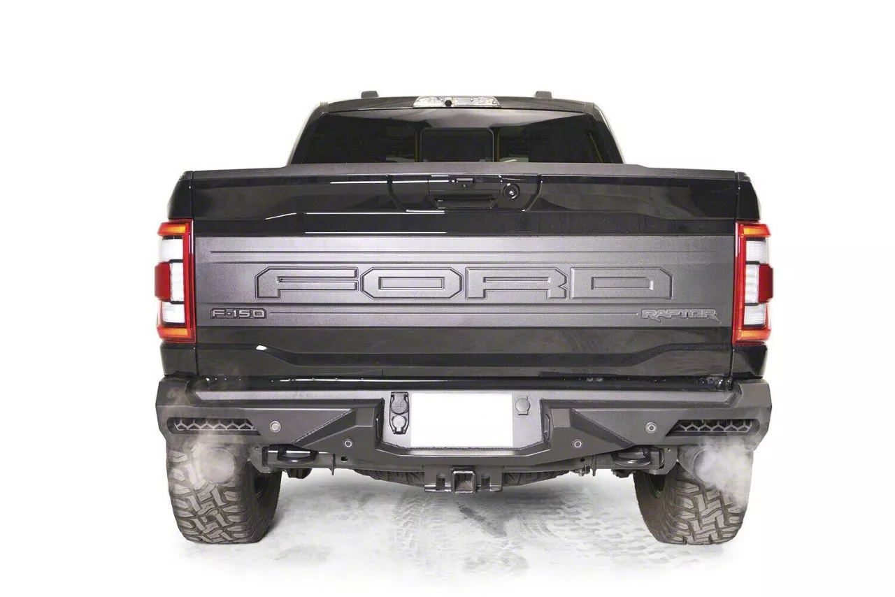 Fab Fours Vengeance Rear Bumper; Matte Black (21-24 F-150 Raptor)
