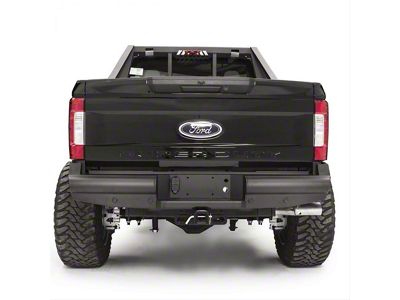 Fab Fours Black Steel Elite Rear Bumper; Matte Black (17-22 F-250 Super Duty)