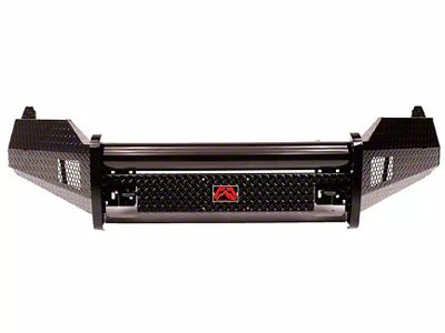 Fab Fours Black Steel Front Bumper with No Guard; Matte Black (23-24 F-250 Super Duty)