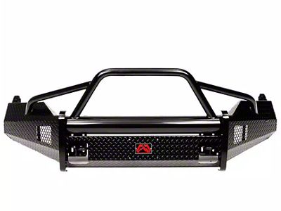 Fab Fours Black Steel Front Bumper with Pre-Runner Guard; Matte Black (23-24 F-250 Super Duty)