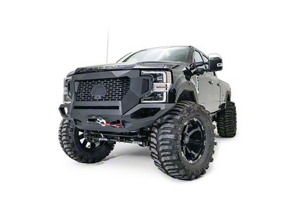 Fab Fours Front Full Width Grumper; Matte Black (20-22 F-250 Super Duty)