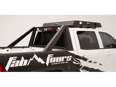 Fab Fours Headache Rack; Matte Black (17-24 F-250 Super Duty)