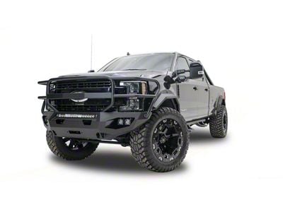 Fab Fours Matrix Front Bumper with Full Guard and D-Ring Mounts; Bare Steel (17-22 F-250 Super Duty)