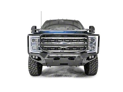 Fab Fours Matrix Front Bumper with Full Guard; Matte Black (23-24 F-250 Super Duty)