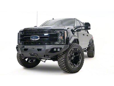 Fab Fours Matrix Front Bumper with No Guard and D-Ring Mounts; Bare Steel (17-22 F-250 Super Duty)