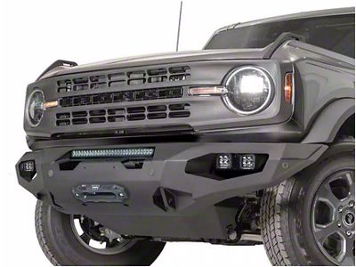 Fab Fours Matrix Front Bumper with No Guard; Matte Black (23-25 F-250 Super Duty)