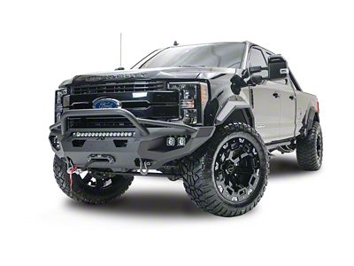 Fab Fours Matrix Front Bumper with Pre-Runner Guard and D-Ring Mounts; Bare Steel (17-22 F-250 Super Duty)