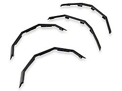 Fab Fours Open Fender Flares; Matte Black (17-19 F-250 Super Duty)