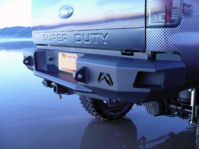 Fab Fours Premium Rear Bumper with D-Ring Mounts; Matte Black (11-16 F-250 Super Duty)