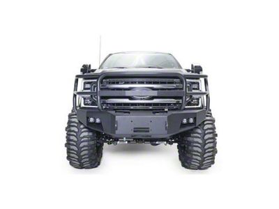 Fab Fours Premium Winch Front Bumper with Full Guard; Bare Steel (17-22 F-250 Super Duty)