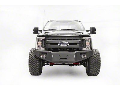 Fab Fours Premium Winch Front Bumper with No Guard; Matte Black (17-22 F-250 Super Duty)