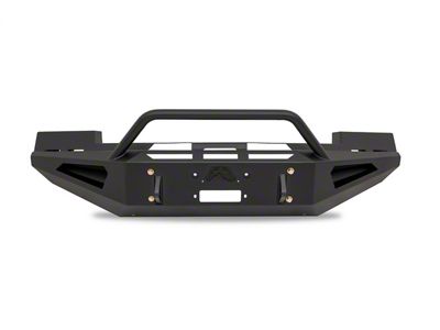 Fab Fours Red Steel Front Bumper with Pre-Runner Guard; Matte Black (05-07 F-250 Super Duty)