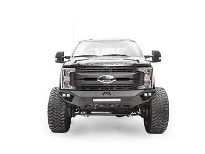 Fab Fours Vengeance Front Bumper with No Guard; Bare Steel (17-22 F-250 Super Duty)