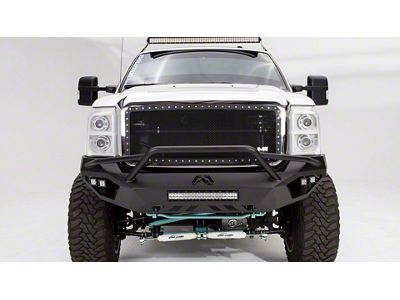 Fab Fours Vengeance Front Bumper with Pre-Runner Guard; Matte Black (11-16 F-250 Super Duty)