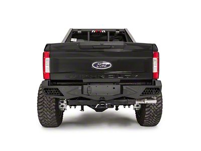 Fab Fours Vengeance Rear Bumper; Bare Steel (17-22 F-250 Super Duty)