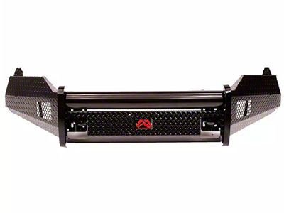 Fab Fours Black Steel Front Bumper with No Guard; Matte Black (23-25 F-350 Super Duty)