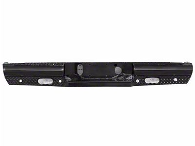 Fab Fours Black Steel Rear Bumper; Matte Black (23-24 F-350 Super Duty)