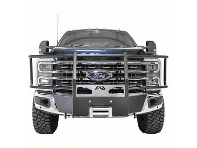Fab Fours Full Guard Winch Mount; Matte Black (23-25 F-350 Super Duty)