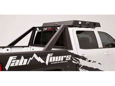 Fab Fours Headache Rack; Matte Black (17-25 F-350 Super Duty)