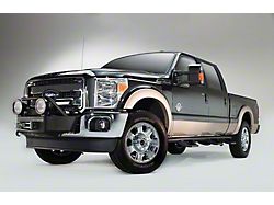 Fab Fours Large Frame Winch Mount; Matte Black (05-07 F-350 Super Duty)