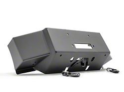 Fab Fours Large Frame Winch Mount; Matte Black (17-25 F-350 Super Duty)