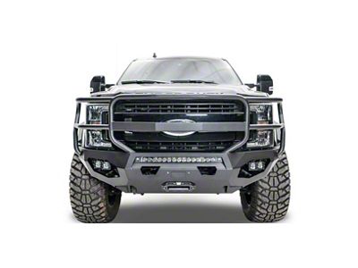 Fab Fours Matrix Front Bumper with Full Guard; Bare Steel (17-22 F-350 Super Duty)