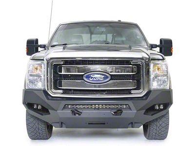 Fab Fours Matrix Front Bumper with No Guard; Matte Black (11-16 F-350 Super Duty)