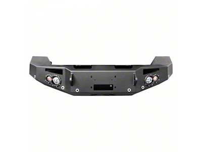 Fab Fours Premium Heavy Duty Winch Front Bumper with No Guard; Matte Black (23-25 F-350 Super Duty)