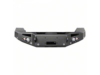 Fab Fours Premium Heavy Duty Winch Front Bumper with No Guard; Matte Black (23-24 F-350 Super Duty)