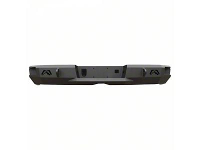 Fab Fours Premium Rear Bumper; Pre-Drilled for Backup Sensors; Matte Black (23-25 F-350 Super Duty)