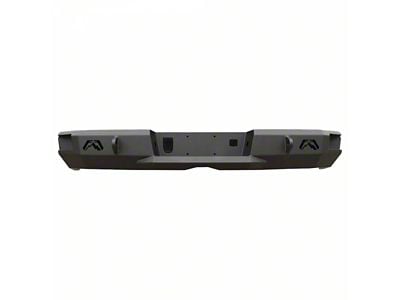 Fab Fours Premium Rear Bumper; Pre-Drilled for Backup Sensors; Matte Black (23-24 F-350 Super Duty)