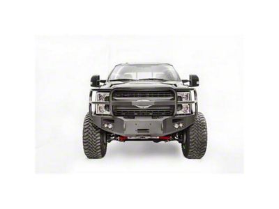 Fab Fours Premium Winch Front Bumper with Full Guard; Bare Steel (17-22 F-350 Super Duty)