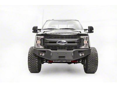 Fab Fours Premium Winch Front Bumper with No Guard; Matte Black (17-22 F-350 Super Duty)