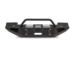 Fab Fours Red Steel Front Bumper with Pre-Runner Guard; Matte Black (05-07 F-350 Super Duty)